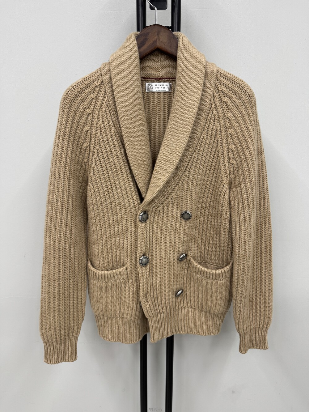 BRUNELLO CUCINELLI (국내 당일 발송) 브루넬로 쿠치넬리 캐시미어 더블 숄카라 가디건
