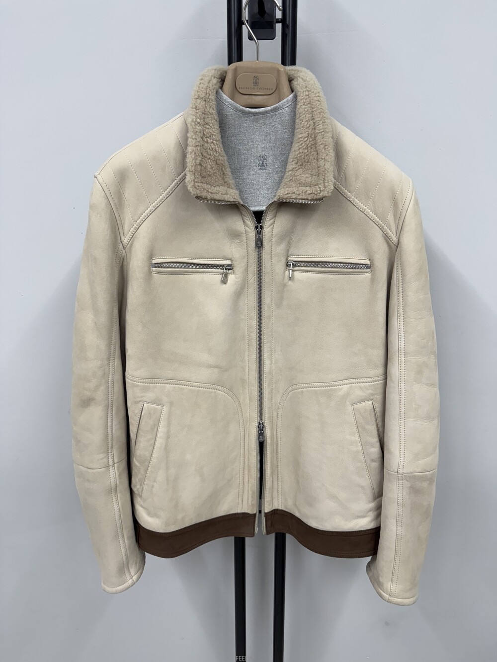 BRUNELLO CUCINELLI (국내 당일 발송) 브루넬로 쿠치넬리 시어링 보머 자켓
