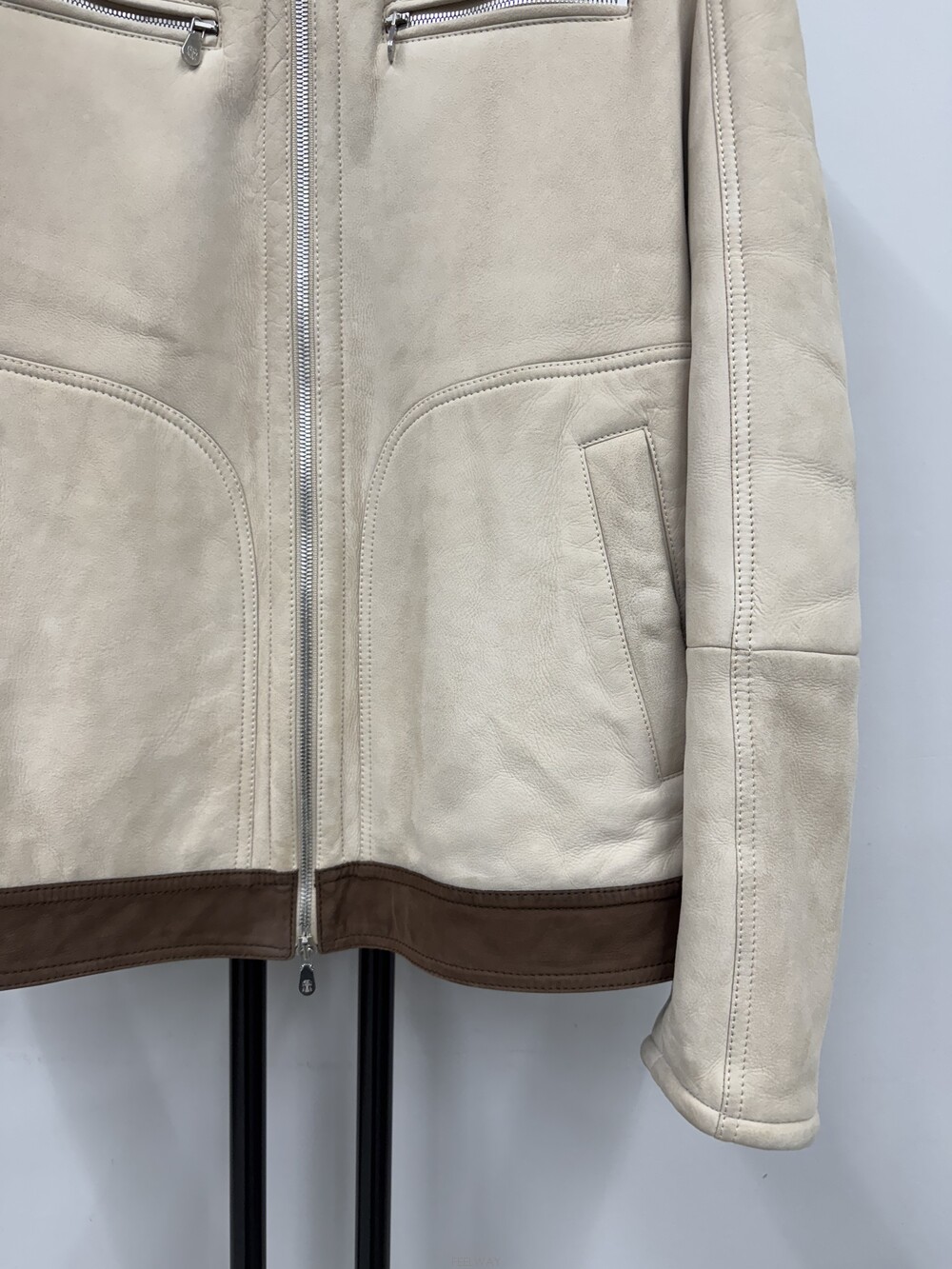 BRUNELLO CUCINELLI (국내 당일 발송) 브루넬로 쿠치넬리 시어링 보머 자켓 실제 상품 상세 사진 4
