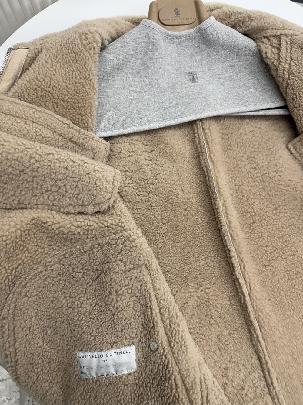 BRUNELLO CUCINELLI (국내 당일 발송) 브루넬로 쿠치넬리 시어링 보머 자켓 실제 상품 상세 사진 8