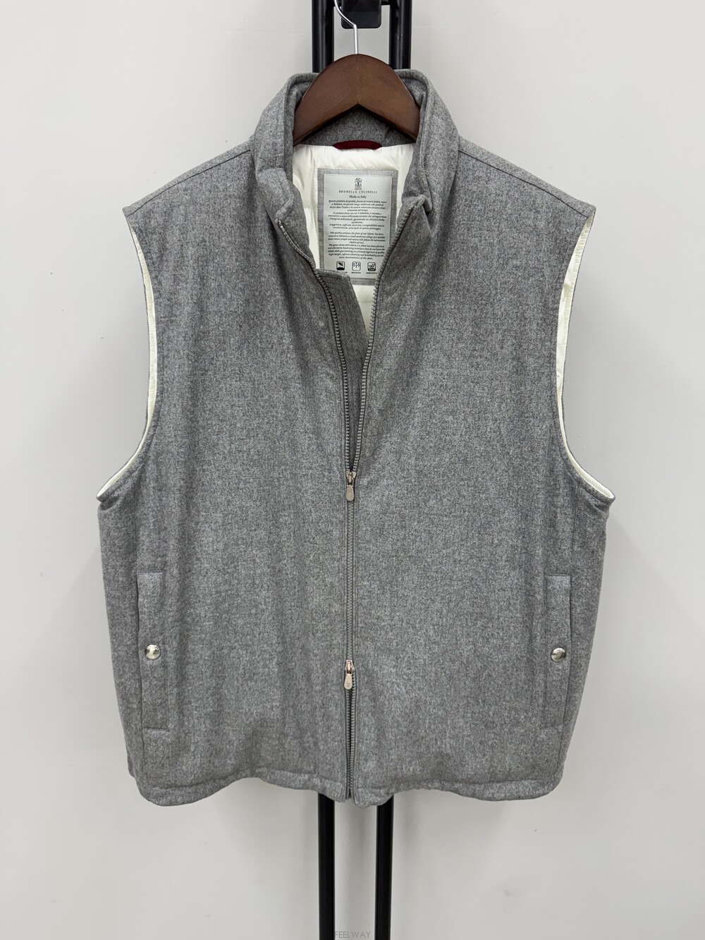 BRUNELLO CUCINELLI (국내 당일 발송) 브루넬로 쿠치넬리 플란넬 패딩 베스트