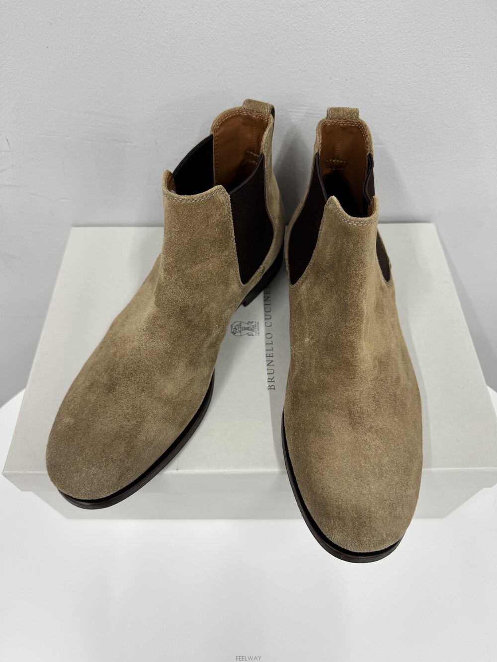 BRUNELLO CUCINELLI (국내 당일 발송) 브루넬로 쿠치넬리 스웨이드 첼시 부츠