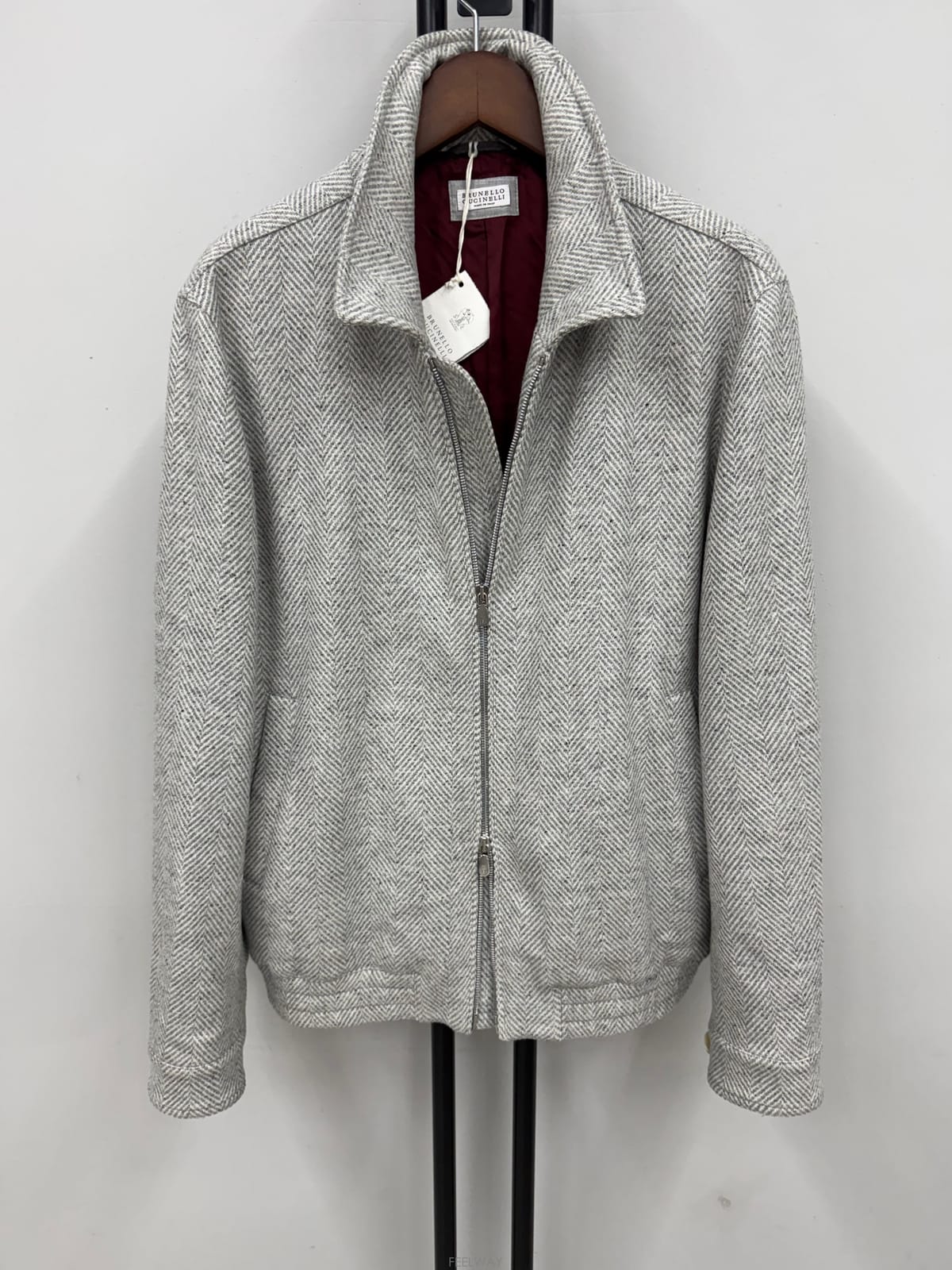 BRUNELLO CUCINELLI (국내 당일발송)브루넬로 쿠치넬리 헤링본 보머 자켓