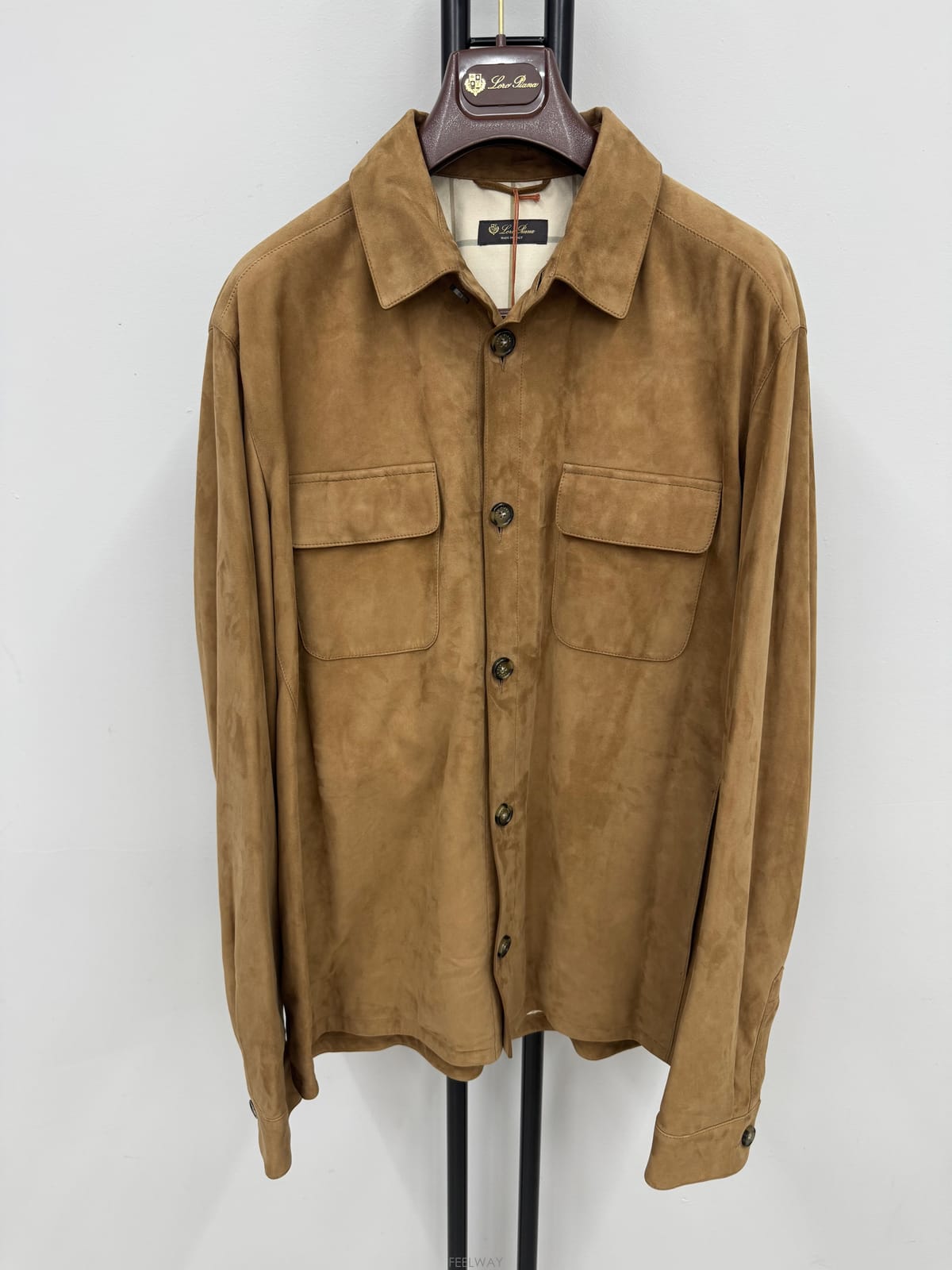 LORO PIANA (국내 당일발송) 로로피아나 스웨이드 오버 셔츠 자켓