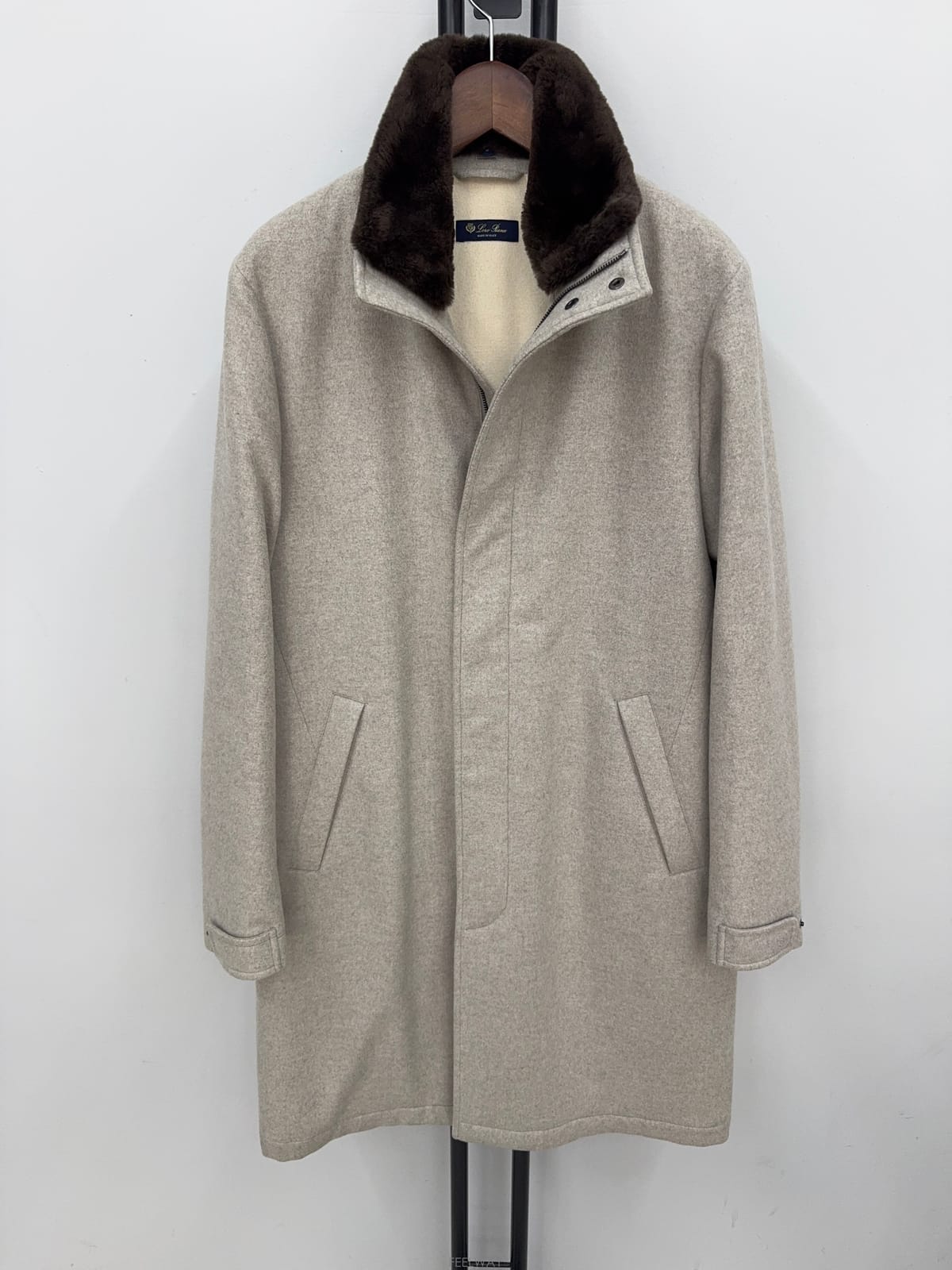 LORO PIANA (국내 당일발송) 로로피아나 카스토리노 퍼 트리밍 캐시미어 코트