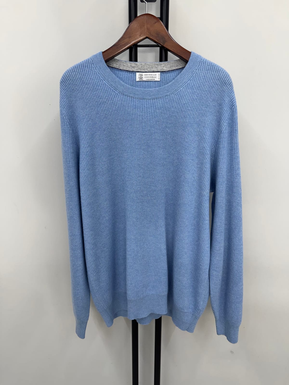 BRUNELLO CUCINELLI (국내 당일발송) 브루넬로 쿠치넬리 리브 캐시미어 니트