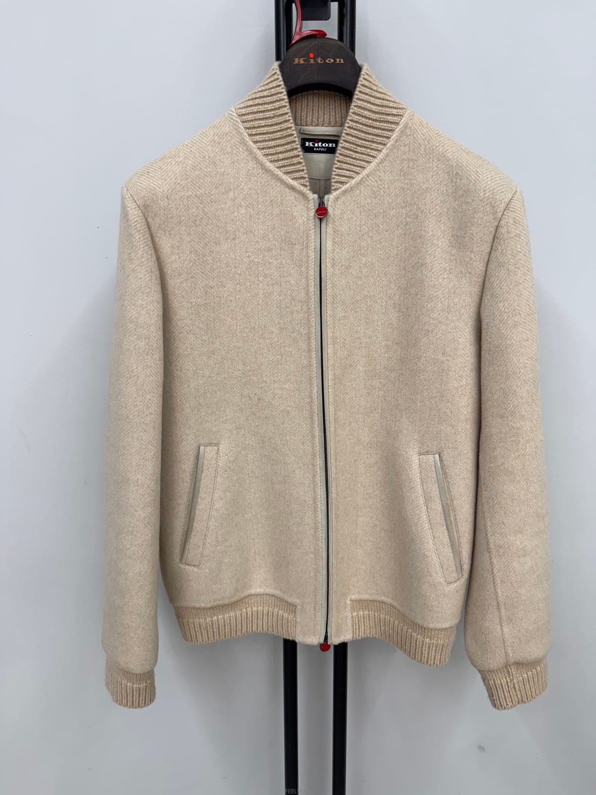 KITON (국내 당일발송) 키톤 헤링본 캐시미어 보머자켓