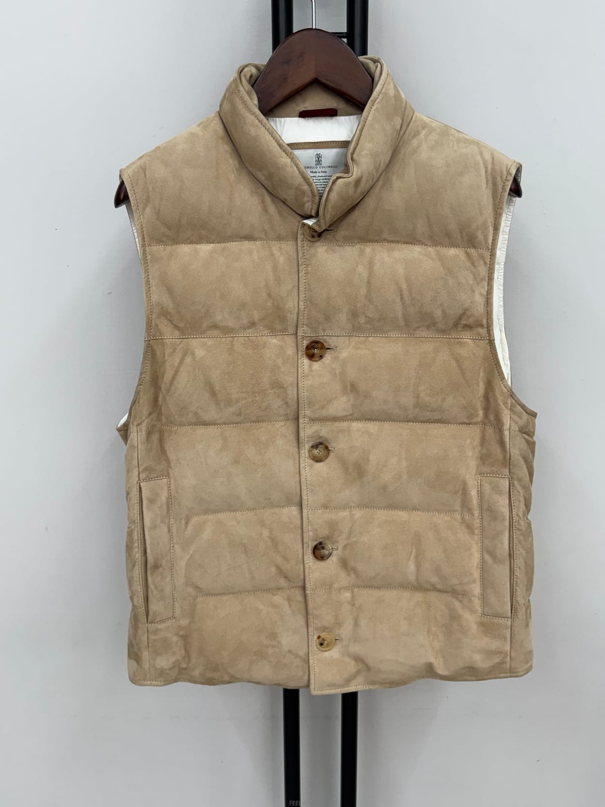 BRUNELLO CUCINELLI (국내 당일발송) 브루넬로 쿠치넬리 스웨이드 패딩 베스트